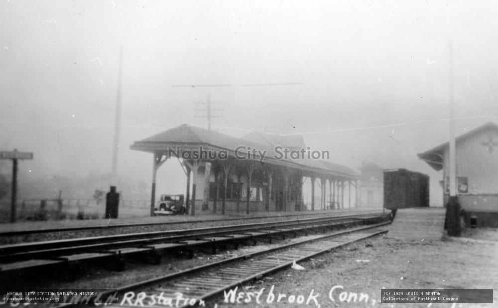 Postcard: New York, New Haven & Hartford Railroad Station, Westbrook, Connecticut
